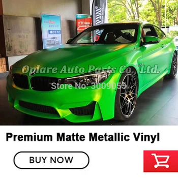 

high end matte Metallic car wrapping vinyl green car wrapping rolls car wrapping paper Easily repositioned glue