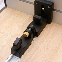 Woodworking Aluminium Profile Fence Table Saw Fence and T Track Slot Sliding Brackets Track Stopper Miter Gauge Fence Connector