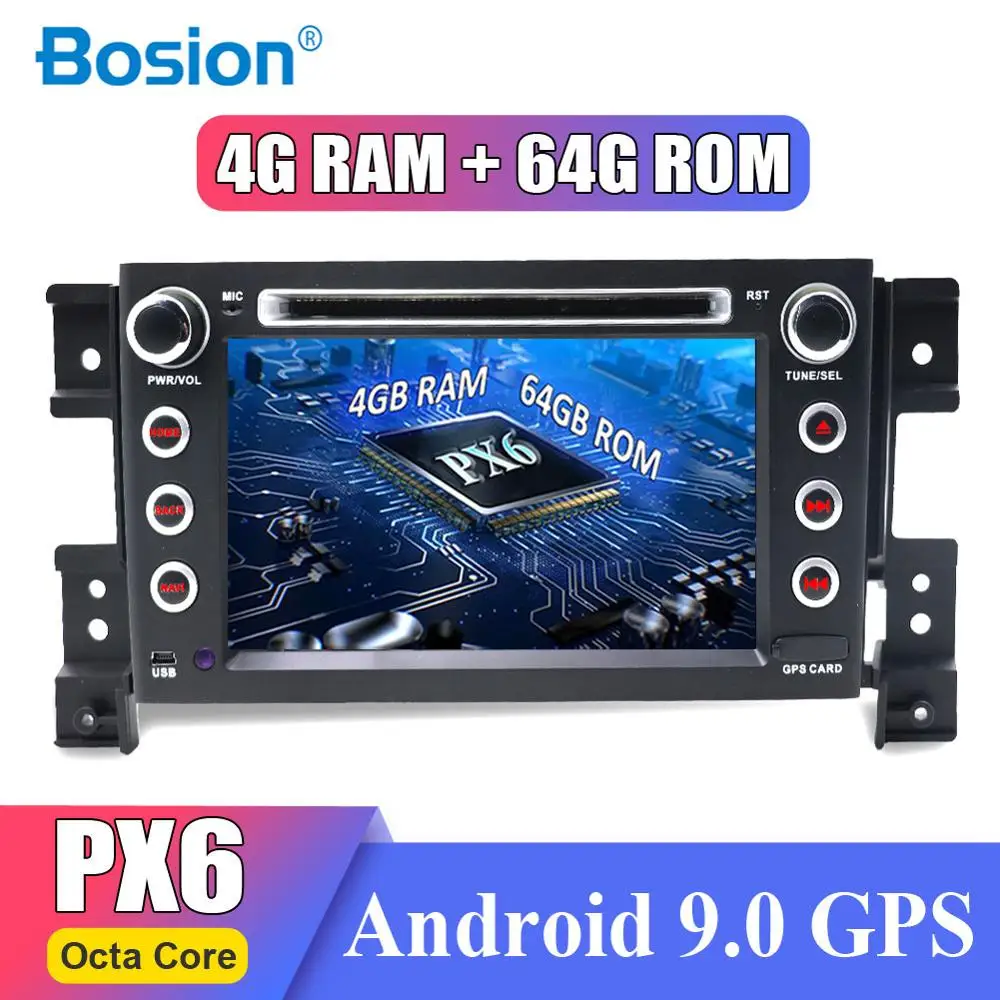  64G ROM 8 Core 2Din Android 9.0 Car Stereo Radio DVD GPS Navigation For Suzuki Grand Vitara 2005-20