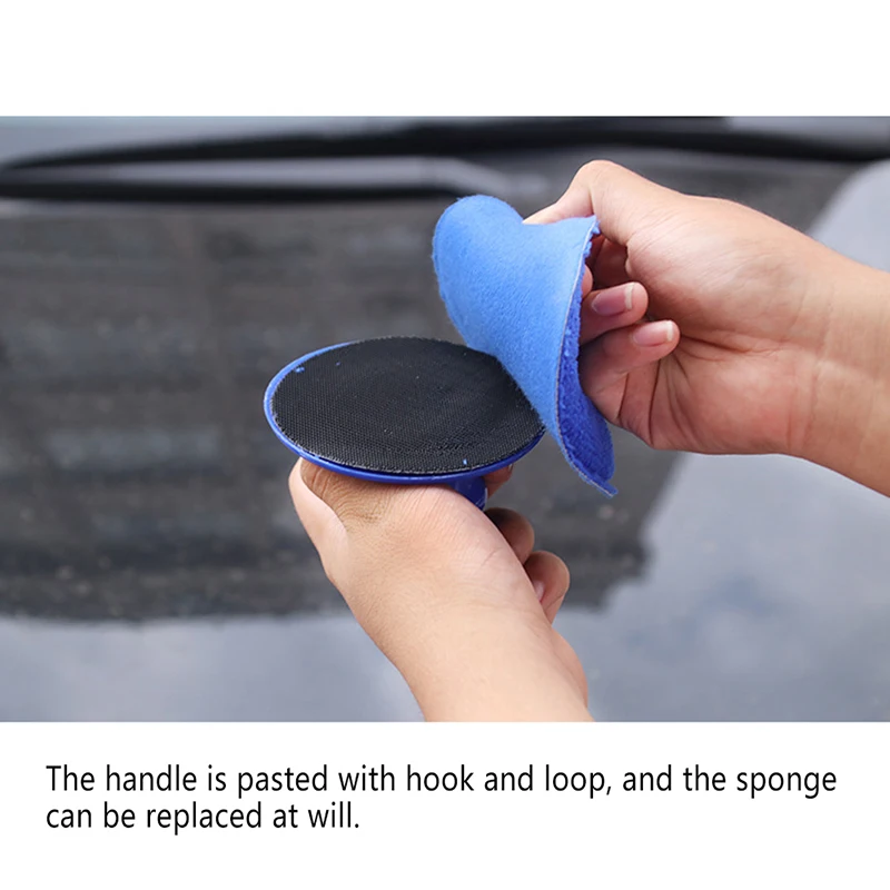 

Microfiber Waxing Polish Foam Sponge Applicator Pads Fit For Clean Car Vehicle Auto Glass