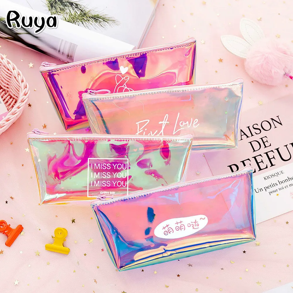 

girl Pencil pouch Case pencilcase for school bag Concise kawaii japanese korean Stationery items Student moomin kalem kutusu