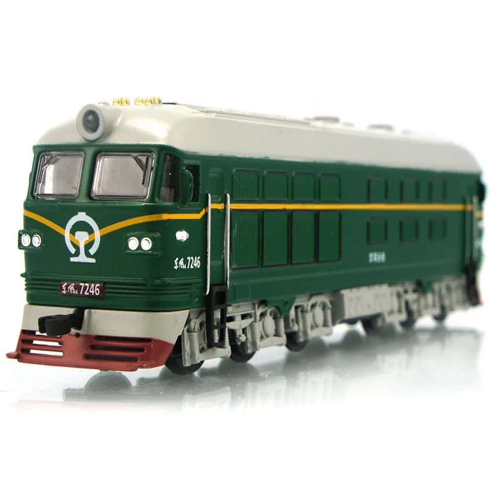 Extended Steam Retro Diecast Dongfeng Locomotive Train Pull Back Model with LED  Sound Lights for Kids Vehicle Steam Train toy steam powered train model 1 22 copper material train model toy steam powered locomotive head toy