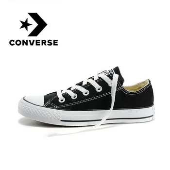 

Original Authentic Converse ALL STAR Couple's Skateboarding Shoes Classic Black White Casual Sneakers Light Comfortable 101001
