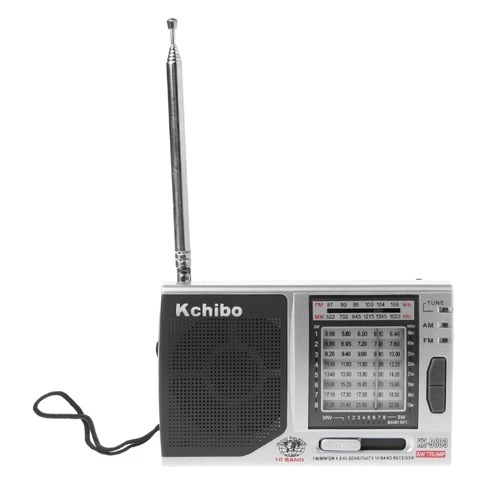 KK-9803 FM/MW/SW1-8 전체 10 밴드 고감도 라디오 수신기 접이식 킥 스탠드 2