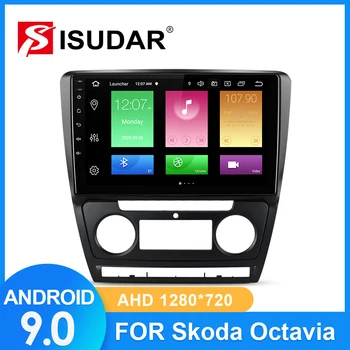 

ISUDAR Car Radio For Skoda Octavia 2009 2010-2013 Black Color 2 din Android 9 Autoradio Multimedia GPS DVR Camera RAM 2G ROM 32G