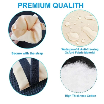 

2pcs Waterproof Oxford Cloth Faucet Anti-Freeze Cover Outdoor Winter Water Tap Insulation Cover Ice Protection FPing