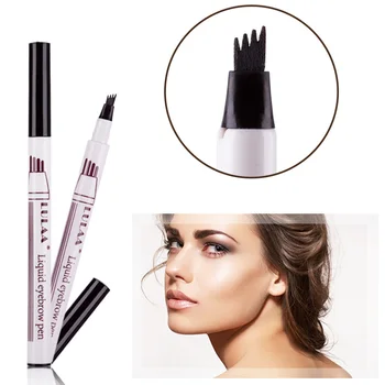 

Microblading Tattoo Eyebrow Ink Pen Fork Tip Sketch Enhancer Waterproof Eye Brow Makeup Pencil Hot Sales