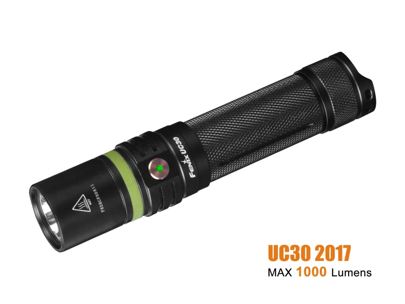 Fenix UC30 Cree XP-L HI V3 светодиодный фонарик 1000 люмен Micro-USB для кемпинга