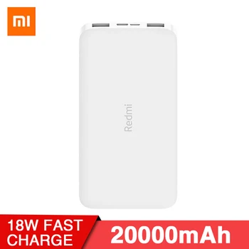 

Newest Xiaomi Redmi Power Bank 20000mAh Portable Charger 18W Fast Charge Edition Power Supply Dual USB-C Two-way Quick Charging