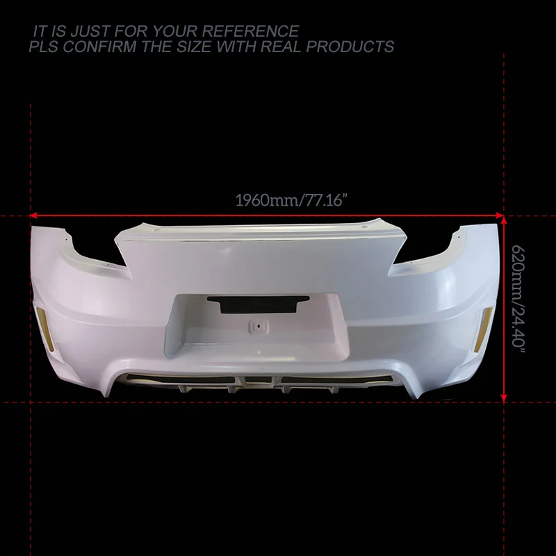 Автомобильные аксессуары для Nissan 2009+ 370Z Z34 WBS стильное Стекловолокно Задний бампер FRP Стекловолоконный Дрифт крышка набор настройки части тела комплект