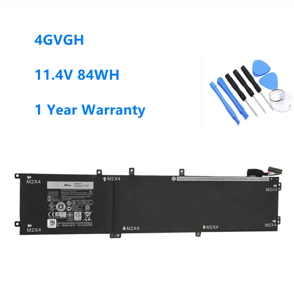 

4GVGH 1P6KD Laptop Battery For Dell XPS 15 9550,Precision 5510 M7R96 P56F P56F001 T453X 62MJV 11.4V 84WH