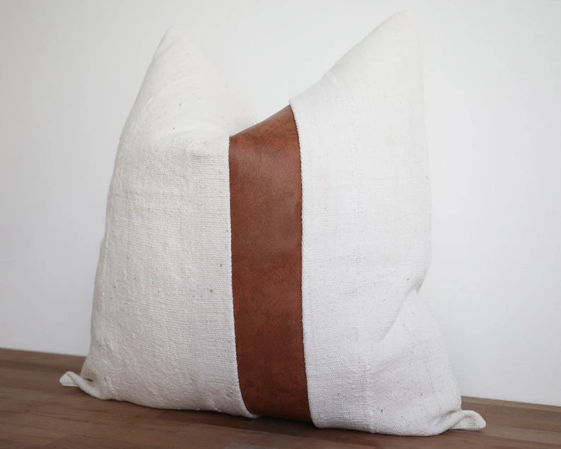 Authentic African Mudcloth Pillow Cover withFaux Leather Accent Cushion Cover 45x45cm For Couch Bed Home decoration Pillow Cover Authentic African Mudcloth Pillow Cover withFaux Leather Accent Cushion Cover 45x45cm For Couch Bed Home decoration Pillow Cover