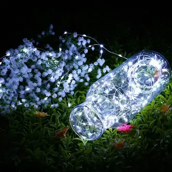 

LED String light Solar Powered Copper Wire Cable String Light Home Christmas Festival Wedding Party Decoration Waterproof Light