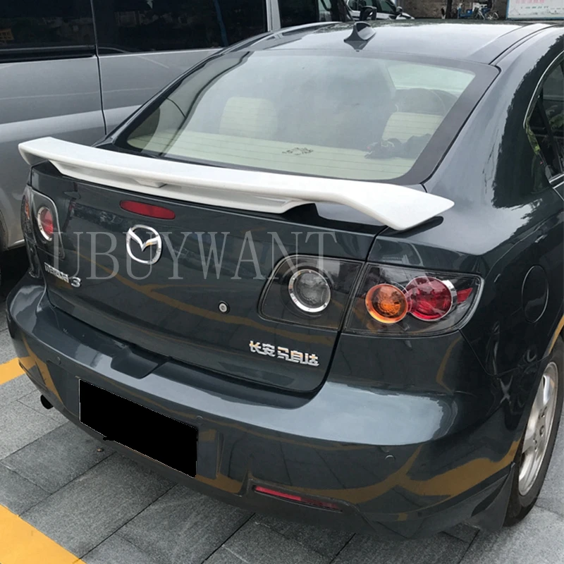 Для Mazda 3 Mazda3 спойлер 2007 2008 2009 2010 2011 ABS внешний задний спойлер хвост багажнике крыло украшения стайлинга автомобилей