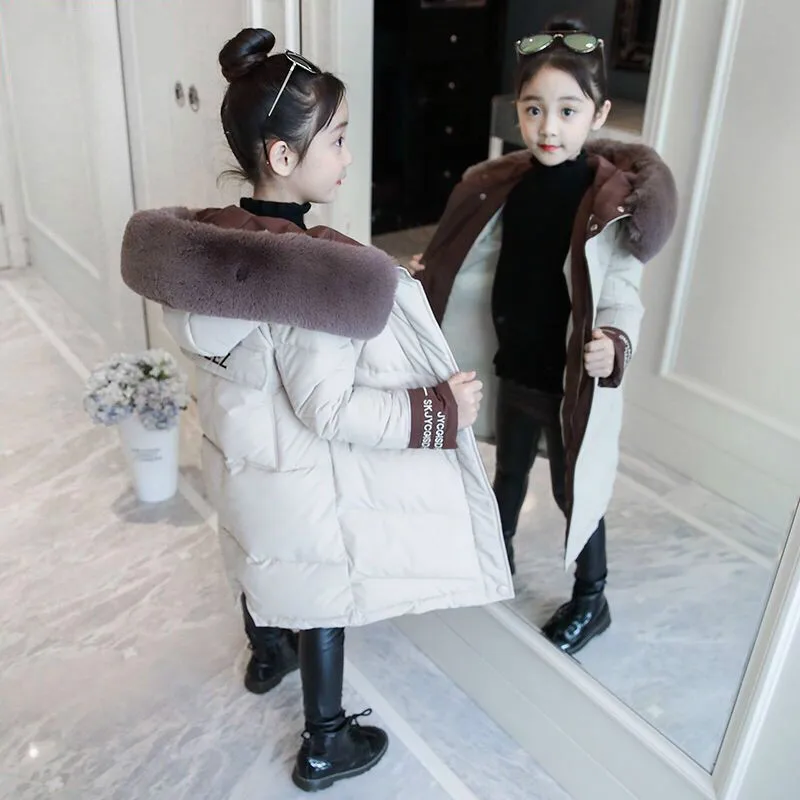 

Children's Winter Cotton Warm Jacket Cotton-padded Jacket Cotton-padded Clothes Winter Jacket Park For Girl Lovely Winter Coats