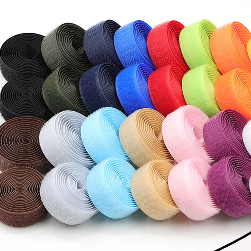 

Kuke 100*2CM DIY Color Hook and Loop Adhesive Fastener Tape Sewing Tools Clothing Magic Sticker Dual Lock Tape No Glue 1Pair