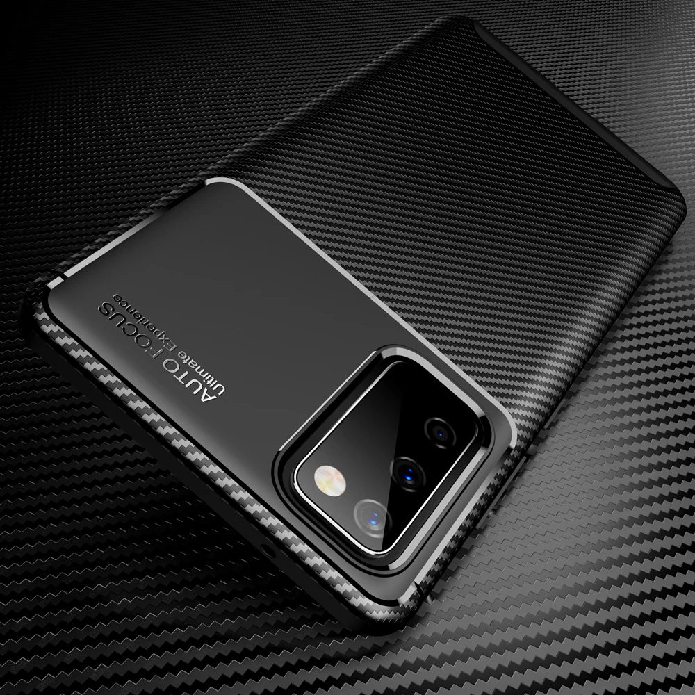 Роскошные Чехлы из ТПУ с узором углеродного волокна чехол-бампер для Huawei Y7A Psmart P
