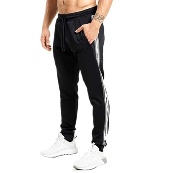 

High Quality Sports Pants men gyms running Fitness Elastic Pants Bodybuilding Clothing Casual Brand Sweatpants Joggers Pants