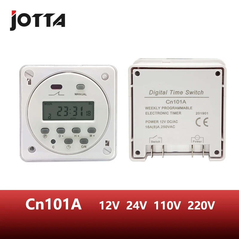 CN101A LCD time switch 12V 24V 110V 220V Time Relay Street lamp billboard power supply timer with water proof box | Обустройство дома