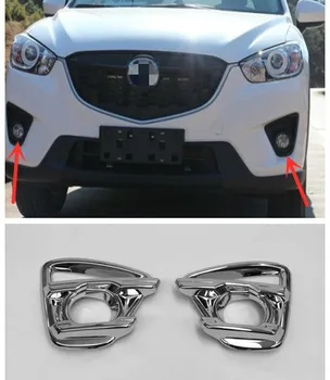 

Car accessories ABS Chrome Front Head Fog Light Lamp Cover Trim Decoration 2pcs For Mazda Cx-5 Cx5 2012 2013 2014