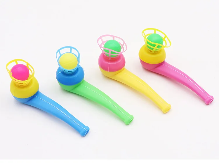 Mouth Ball Blowing Machine Floating Ball 80 Nostalgic Toy Fun Children Gift Plastic Magic Suspended Ball Blow Music Stall