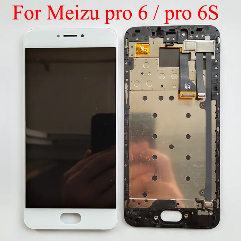 Черный/белый TFT 5 2 ''для Meizu pro 6 Pro 6s M570M M570C M570Q M570Q-S ЖК-дисплей сенсорная панель