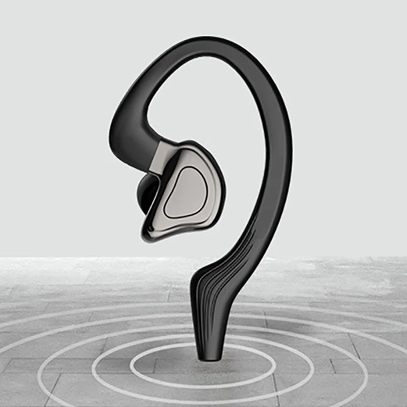 Wireless Ear Mounting Bluetooth Headset 5 0 Sports Waterproof Single Ear Noise Cancelling Headphones