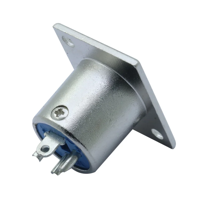 100 шт./лот XLR разъем 3 Pin XLR Панель Крепление никелированный XLR шасси штекер провода разъем