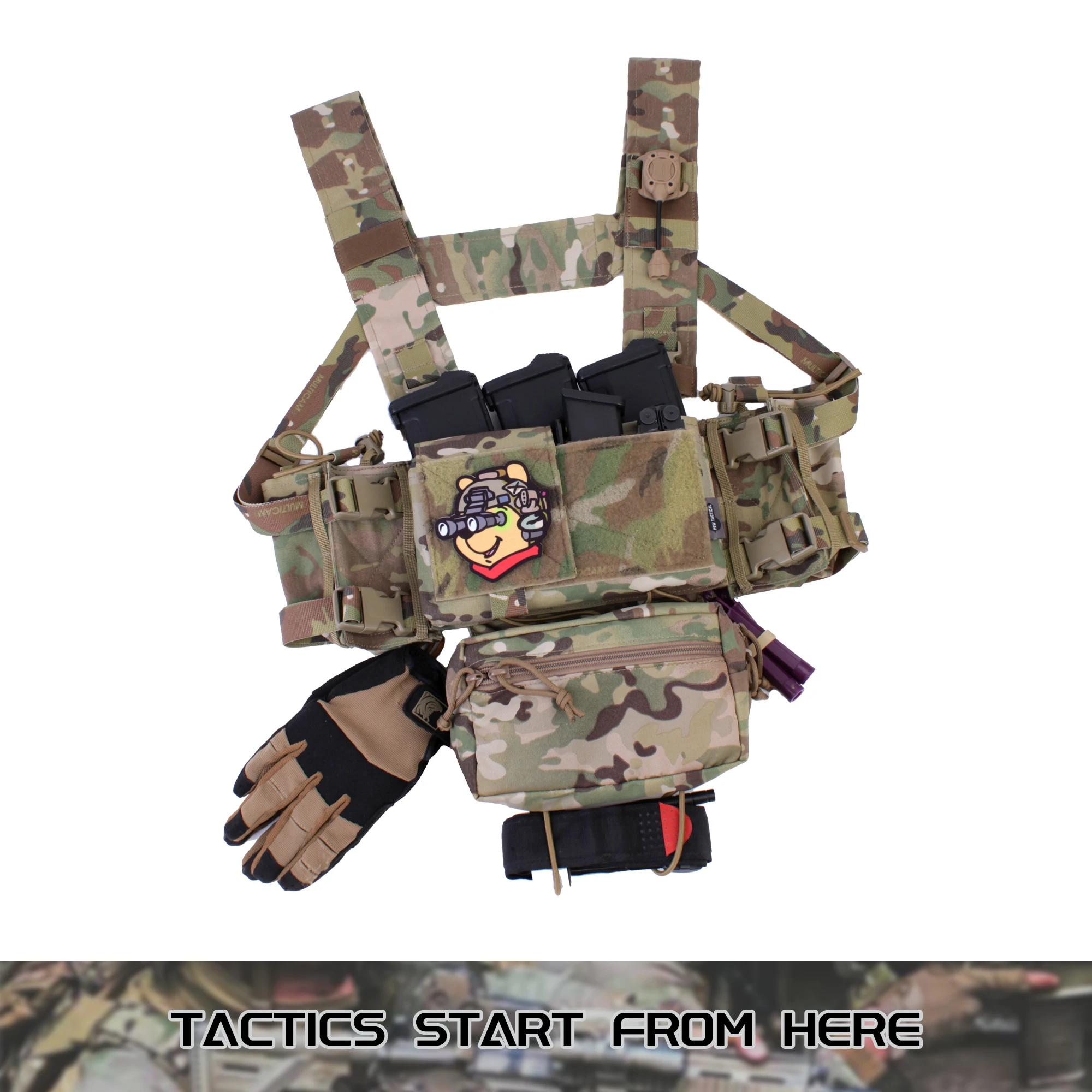 Ss Style Mk4 Micro Fight Chest Rig System Tactical Vest Airsoft Cordura