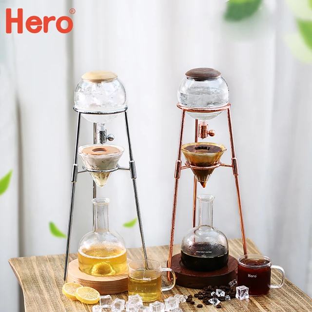 Glass Cold brew coffee maker Glass coffee set Double ice drop coffee maker  Hand brew coffee maker Coffee tools - AliExpress