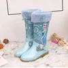 Elsa Princess Kids High Boots Girls Winter Warm Plush Snow Boots Disney Frozen Print Children's Over The Knee Boots 3#20/03D50 ► Photo 3/6