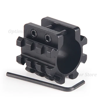 

TOtrait Diameter 25mm Ring Tactical 3 Picatinny Rails Per Side Fit for 12 Gauge 5 Position Barrel Mount 5 Attachment Points