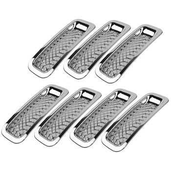 

7 Pcs Front Grill Insert Grille Cover Trim Kit for 2011-2017 Jeep Patriot