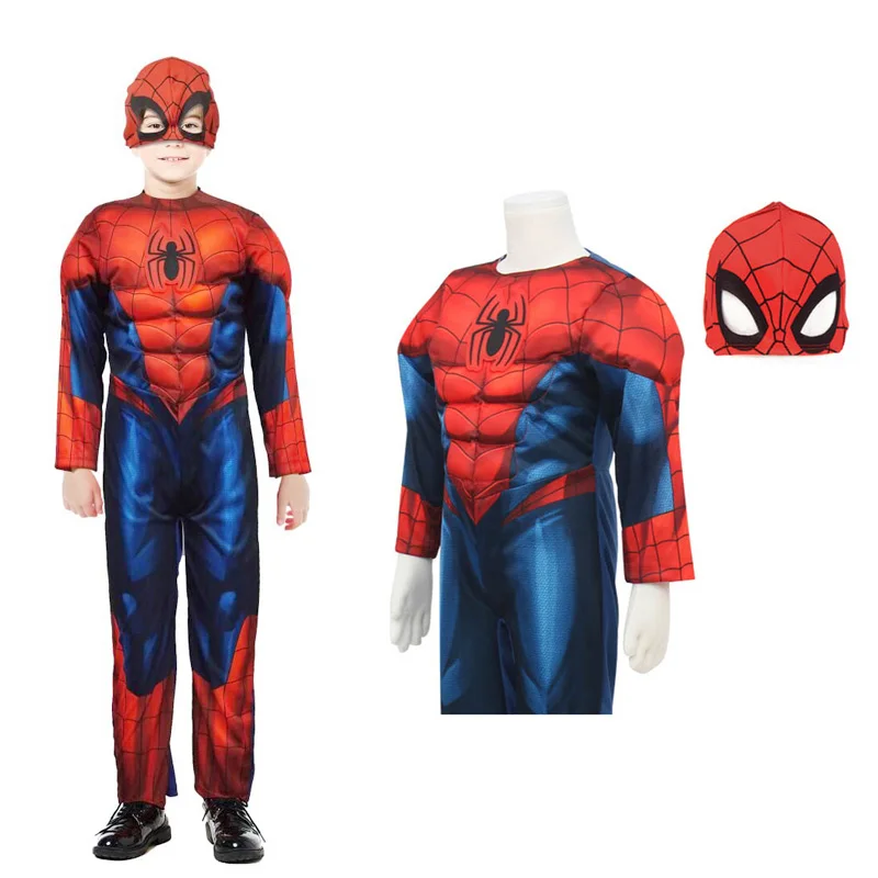 Детский костюм для косплея мальчиков аниме мстители версия супергероя паука