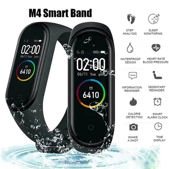 

M4 Smart Band Waterproof Fitness Sport Smart Bracelet Fitness Tracker Heart Rate Blood Pressure M4 Band pulsera inteligente