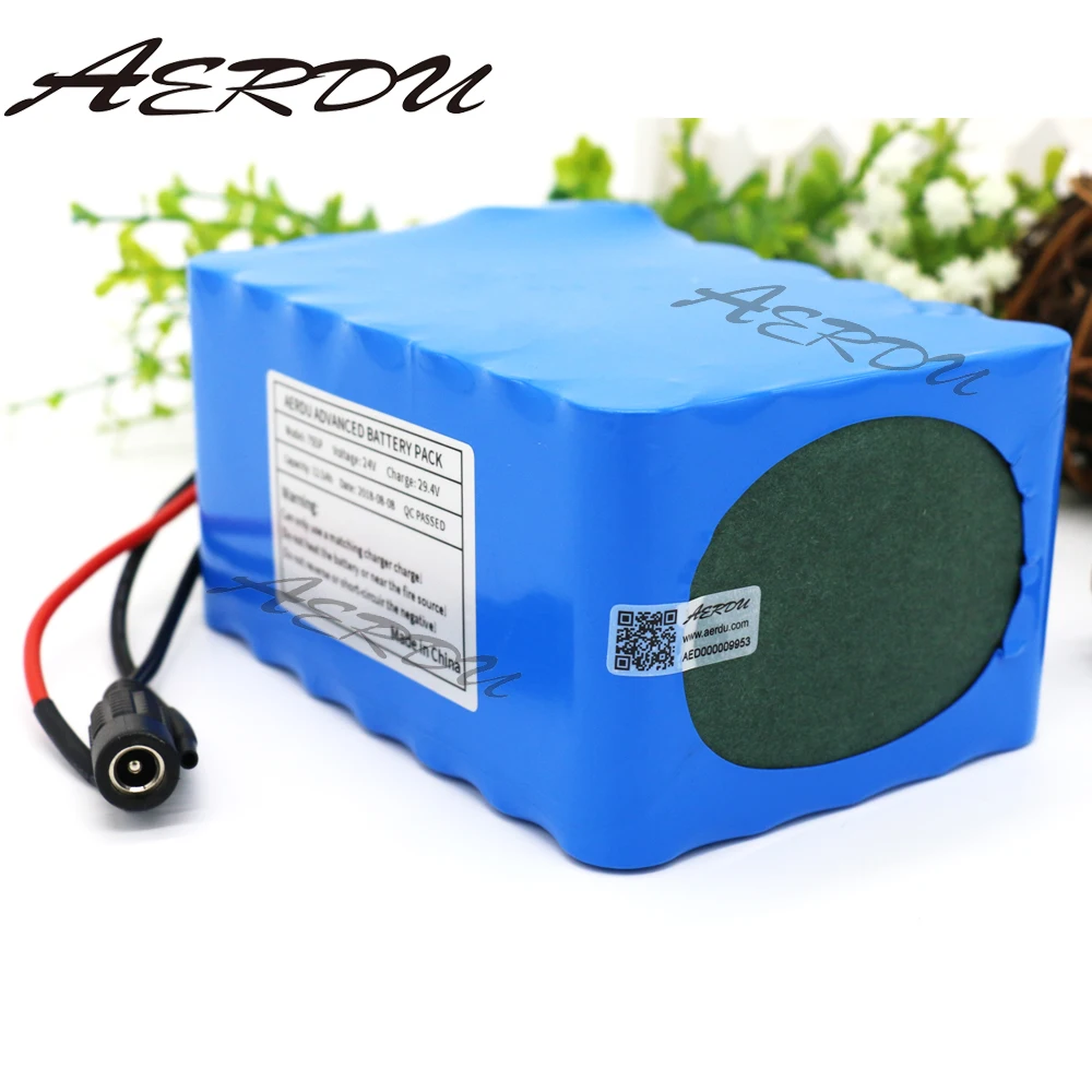 

AERDU 7S5P 24V 12.5Ah 20A BMS 450watt 29.4V Li-ion Battery Pack Electric Unicycles moped ebike Scooters light bicycle wheelchair