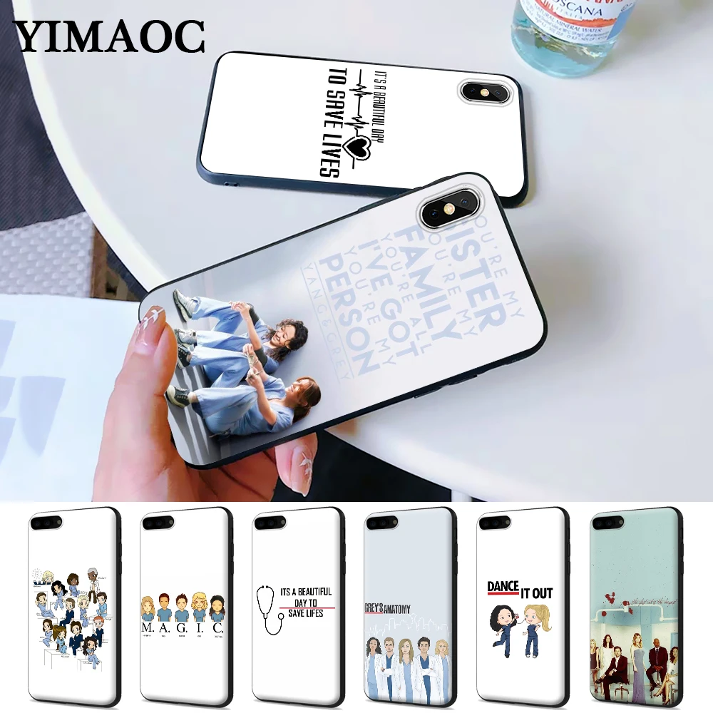 

Grey Anatomy Soft High Quality Silicone Case for iPhone 5 5S 6 6S Plus 7 8 X XS Max XR