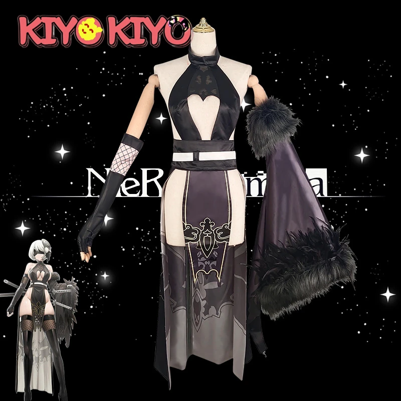 Фонарь: Automata Cosplay s Fanart Bride 2B KIYO-KIYO Косплей Костюм YoRHa No 2 Тип B сексуальный женский