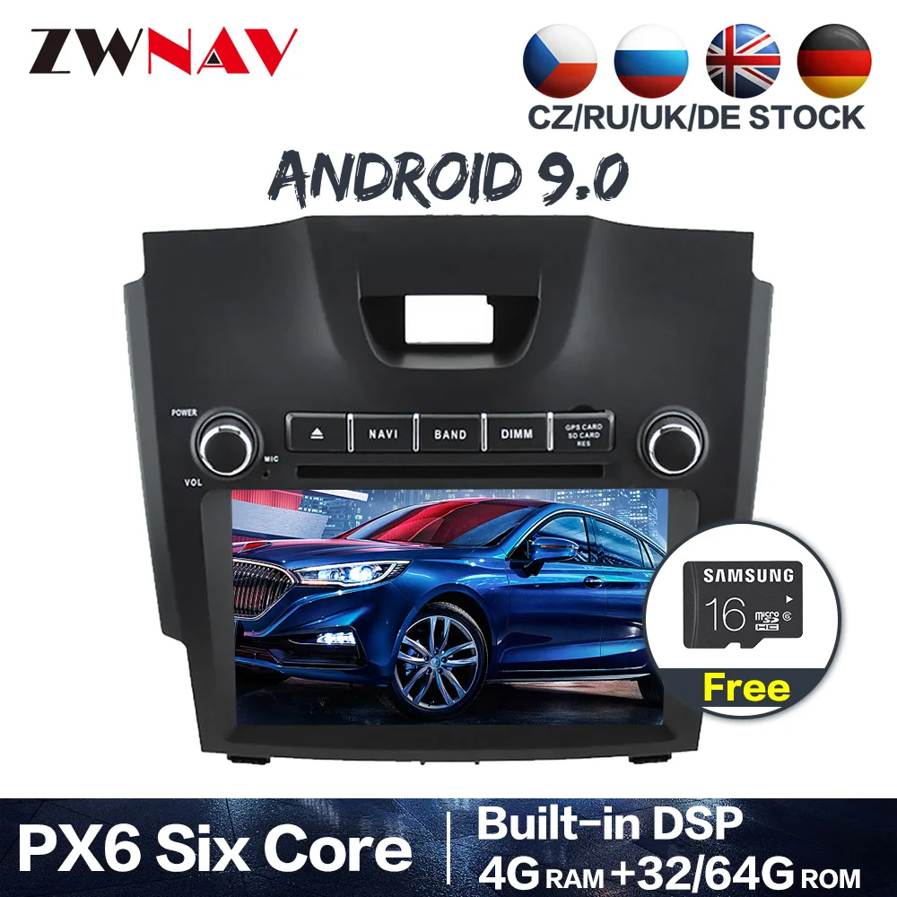 PX6 Android 9,0 2 din Автомобильный Радио мультимедийный плеер для Chevrolet/Chevy/Holden/S10/TRAILBLAZER/ISUZU D-MAX S10 gps navi головное устройство