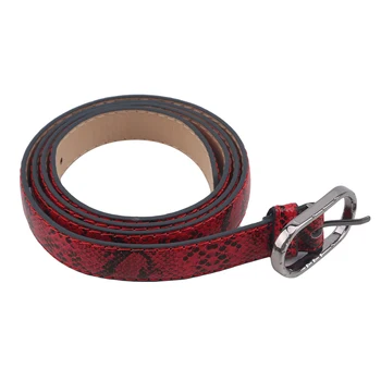 

Wome Sexy Snake Pattern Print Belts Pin Buckle Waistb And Leather Belt Women Dress Jeans Waist Belt Feminina