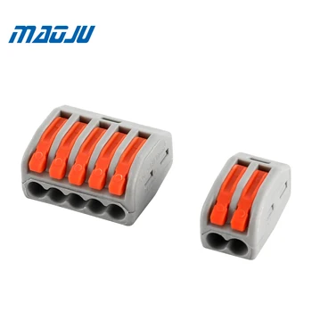 

100pcs/bag PCT212 universal terminal block 2port for 0.08-2.5mm2 wire connect 222-412 Quick Wire Terminals