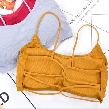 

Women Cross Beauty Back Sexy Bra Detachable Gather Bra Push Up Elastic Breathable Bra