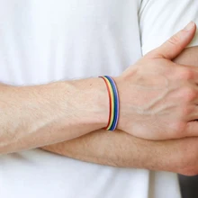 Радужный талисманы браслет для ЛГБТ любовника из искусственной кожи браслет Парные браслеты творческие подарки ювелирные изделия горячая Распродажа