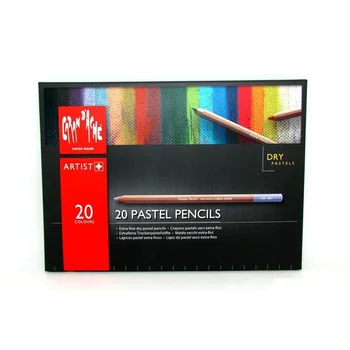

Carandache pastel color pencil set, 4.7mm, hexagon, 20 colors, cardboard box 20 colors