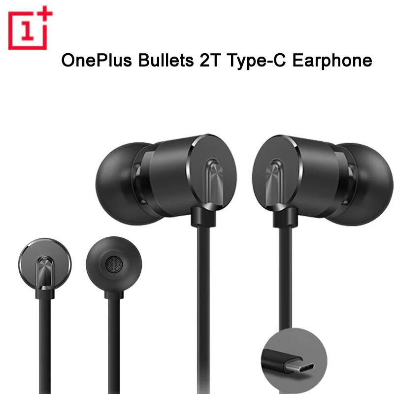 Оригинальные наушники OnePlus Bullets 2T вкладыши гарнитура с дистанционным микрофоном