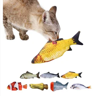

Pet Plush 3D Fish-shaped Toy Catnip Vibration Funny Cat Pet Gift Toy Electric Fish Doll Simulation Fish Plush Toy