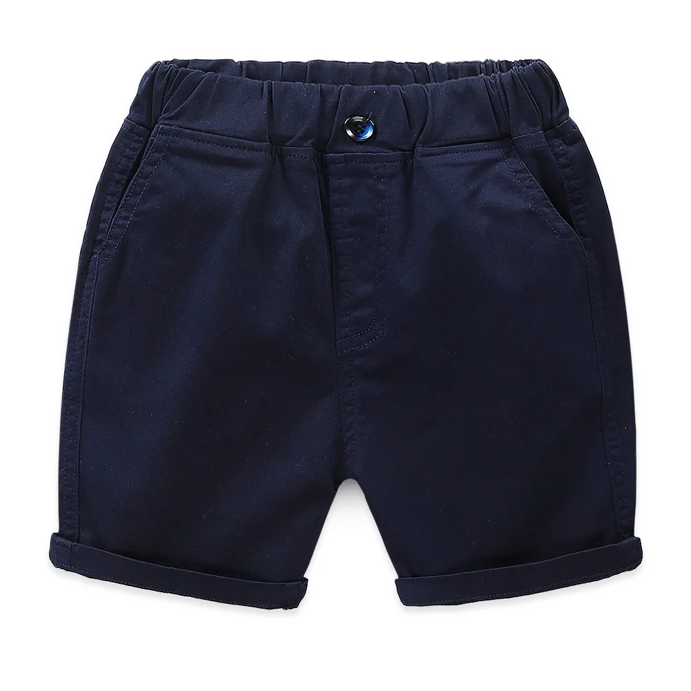 Kids Boys Casual Shorts boys shorts kids denim shorts Summer Solid Color Cotton Baby Girls Loose Beach Shorts Pants Children Clothes 2-8Years
