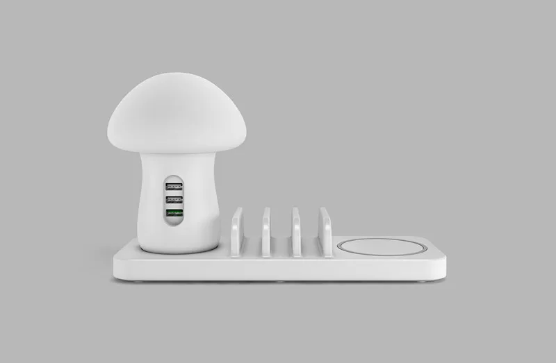 Многофункциональная зарядная станция в виде гриба USB-концентратор настольная