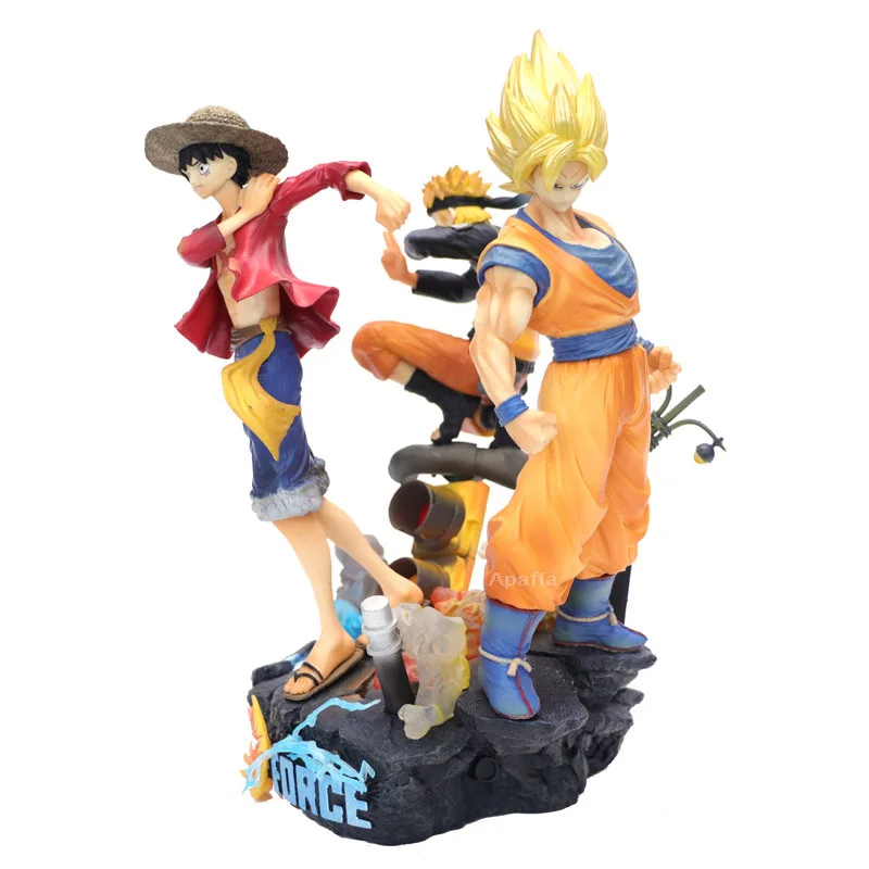 

25cm Jump Force Dragon Ball Z ONE PIECE Naruto PVC Action Figure Luffy Son Goku Figurine Toy Uzumaki Naruto Model Toy