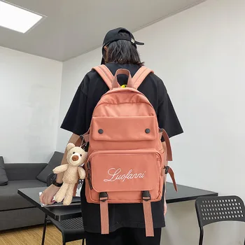 

Bag Female Korean High School Students Shoulder Bag Simple Wild Junior Middle School Students in Large-Capacity Backpack